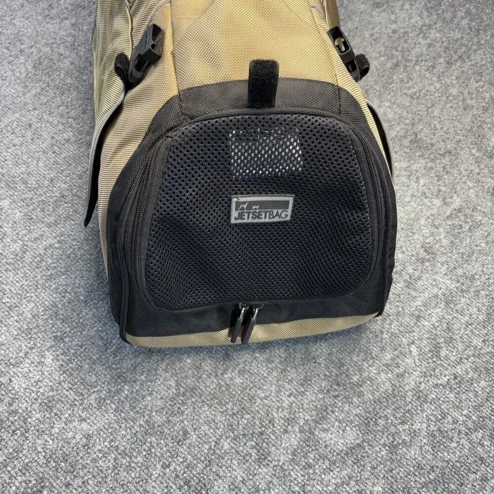 Petego Jet Set Forma Frame Medium Pet Carrier Airline Approved Tan Backpack